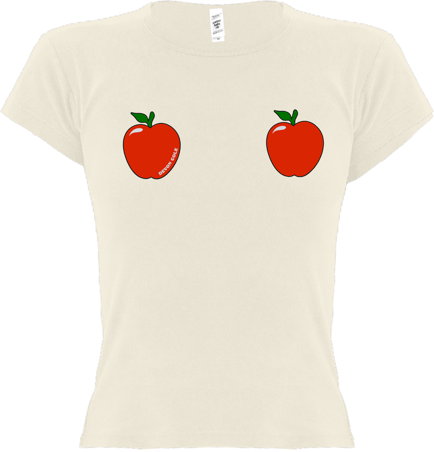 Garment Dye Cap Sleeve Baby Rib T-Shirt | Creme