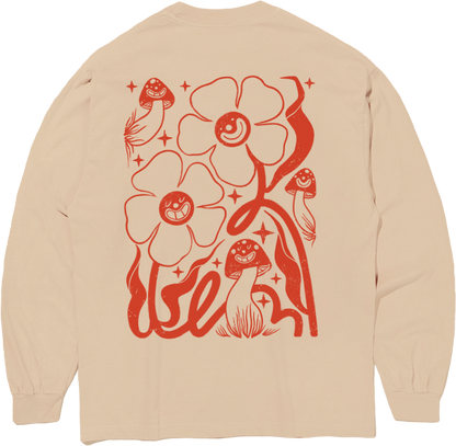 Garment Dyed Long Sleeve | Peach Beige