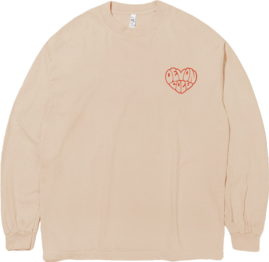 Garment Dyed Long Sleeve | Peach Beige