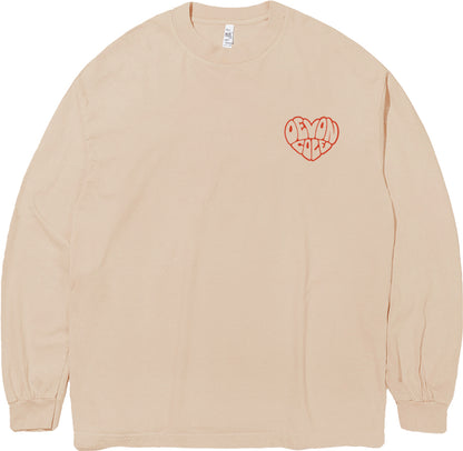 Garment Dyed Long Sleeve | Peach Beige